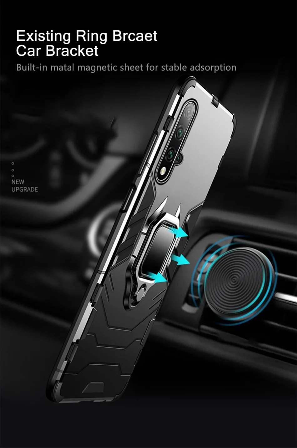 For Huawei Honor Note 10 V 20 10 9 8 X Pro Max Lite Luxury Ring Bracket with Car Magnet Case For Nova 3 4 5 6 i Shockproof Cover
For Huawei Honor Note 10 V 20 10 9 8 X Pro Max Lite Luxury Ring Bracket with Car Magnet Case For Nova 3 4 5 6 i Shockproof Cover