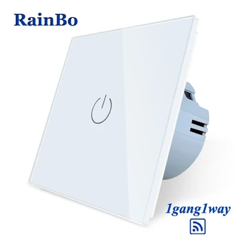 RainBo Crystal-Glass Panel-Switch EU-Wall Switch-Remote AC250V LED Touch-Switch Screen-Wall Light-Switch 1gang-1way A1913CW/B
RainBo Crystal-Glass Panel-Switch EU-Wall Switch-Remote AC250V LED Touch-Switch Screen-Wall Light-Switch 1gang-1way A1913CW/B