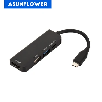 Type C to HDMI USB 3.0 2.0 Micro USB Charging 4 Port Type C HUB Laptop Adapter for Samsung Laptop S8 S9 Plus Note 9 USB Splitter
Type C to HDMI USB 3.0 2.0 Micro USB Charging 4 Port Type C HUB Laptop Adapter for Samsung Laptop S8 S9 Plus Note 9 USB Splitter