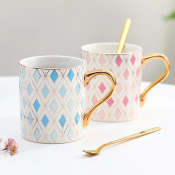 Coffee cup 350ml light luxury golden with handle handmade cup creative ceramic cup business office cup wedding gift cup modern
Coffee cup 350ml light luxury golden with handle handmade cup creative ceramic cup business office cup wedding gift cup modern