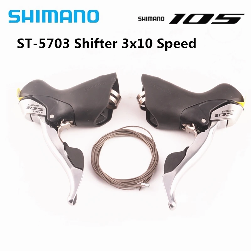 Shimano ST- 5703 Dual Control Shifter Left-Right Double Road Bicycle Shifter 3X10 Speed With Two Original Shifting Inner lines
Shimano ST- 5703 Dual Control Shifter Left-Right Double Road Bicycle Shifter 3X10 Speed With Two Original Shifting Inner lines