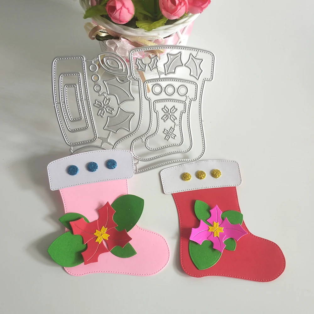 NewChristmas shoes and socks cutting dies DIY embossed Paper Photo album greeting Card Gift making cutting Mould
NewChristmas shoes and socks cutting dies DIY embossed Paper Photo album greeting Card Gift making cutting Mould