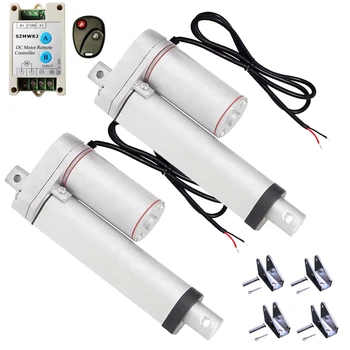 Set of 2 DC 12V 330lbs 100mm 4" Stroke Linear Actuators &Wireless Control Kits-Multi-function for Electric Medical Industrial
Set of 2 DC 12V 330lbs 100mm 4" Stroke Linear Actuators &Wireless Control Kits-Multi-function for Electric Medical Industrial
