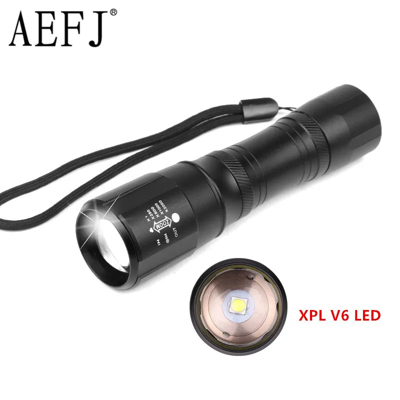 Ultra Bright Led flashlight XPL V6 Camping light 5 -Modes waterproof Zoomable Bicycle Light Tactics torch use 18650 AAA battery
Ultra Bright Led flashlight XPL V6 Camping light 5 -Modes waterproof Zoomable Bicycle Light Tactics torch use 18650 AAA battery