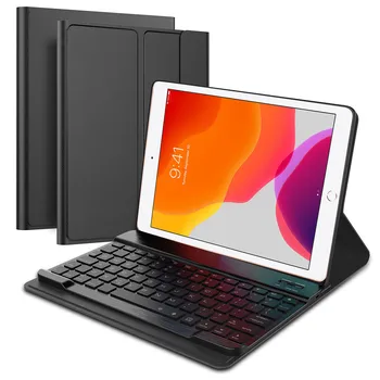 For iPad 7th 10.2 2019 Case US Wireless Bluetooth Keyboard With 7 Colors Backlight PU Leather Cover For iPad 7 Gen 10.2" Case
For iPad 7th 10.2 2019 Case US Wireless Bluetooth Keyboard With 7 Colors Backlight PU Leather Cover For iPad 7 Gen 10.2" Case