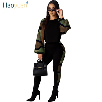 HAOYUAN Camo Leopare Snake Print Two Piece Set Women Fall Winter Outfits Festival Clothing Crop Top Pant 2 Piece Matching Sets 
HAOYUAN Camo Leopare Snake Print Two Piece Set Women Fall Winter Outfits Festival Clothing Crop Top Pant 2 Piece Matching Sets