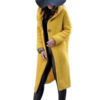 Women Long Sleeve Solid Color Knitted Cardigan Sweater Coat Outwear for Winter HSJ88
Women Long Sleeve Solid Color Knitted Cardigan Sweater Coat Outwear for Winter HSJ88