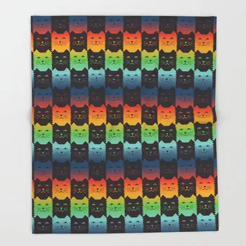Cat Cartoon Animals Design Blankets Ombre checker Cat Throw Blanket Flannel Fabric Blanket Throws Sofa 100x125 Cat Fleece Throw
Cat Cartoon Animals Design Blankets Ombre checker Cat Throw Blanket Flannel Fabric Blanket Throws Sofa 100x125 Cat Fleece Throw