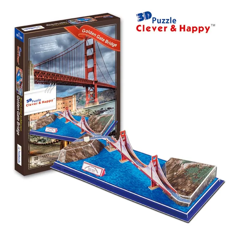 Candice guo 3D paper puzzle assemble model toy Golden Gate Bridge US California building kid birthday gift Christmas present 1pc
Candice guo 3D paper puzzle assemble model toy Golden Gate Bridge US California building kid birthday gift Christmas present 1pc