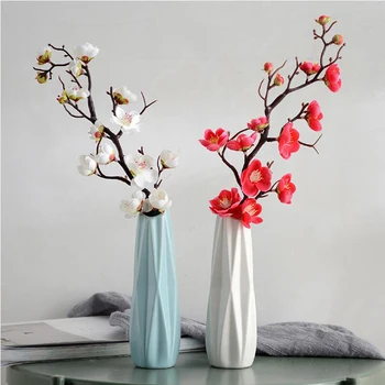Ceramic Vase+Plum Blossom Artificial Flower Set Livingroom Home Decoration Ornament Table Bouquets Coffee Dried Flowers Decor
Ceramic Vase+Plum Blossom Artificial Flower Set Livingroom Home Decoration Ornament Table Bouquets Coffee Dried Flowers Decor