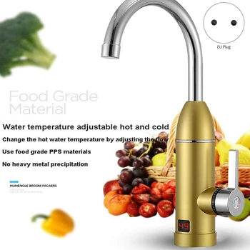 3000W 220V Electric Kitchen Instant Heating Faucet Heater Hot Cold Tankless Water Quickly Heating Tap with LED Display EU Plug
3000W 220V Electric Kitchen Instant Heating Faucet Heater Hot Cold Tankless Water Quickly Heating Tap with LED Display EU Plug