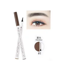 1Pc crayon à sourcils étanche fourche pointe sourcil tatouage stylo 4 tête Fine croquis sourcil rehausseur coréen cosmétiques(China)
