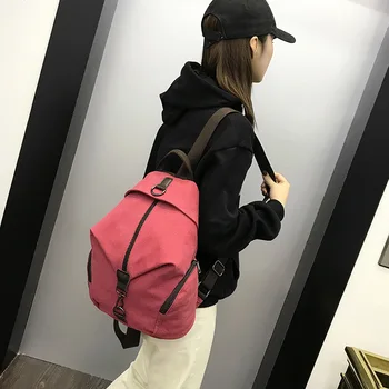 Backpack, Retro Canvas Travel Backpack, Male and Female Student's Backpack, Recreational Bucket, 2019 
Backpack, Retro Canvas Travel Backpack, Male and Female Student's Backpack, Recreational Bucket, 2019