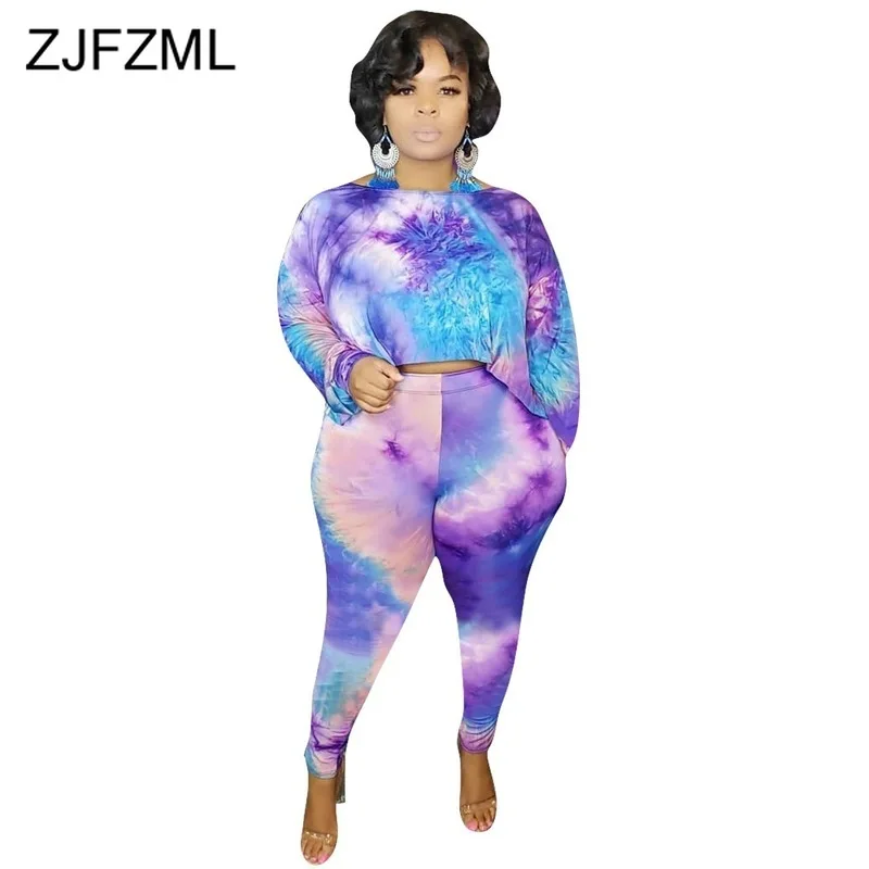 Tie Dye Plus Size 2 Piece Outfits for Women Colthes O Neck Long Sleeve Crop Tops and Pencil Pants Causal Two Piece Matching Sets
Tie Dye Plus Size 2 Piece Outfits for Women Colthes O Neck Long Sleeve Crop Tops and Pencil Pants Causal Two Piece Matching Sets