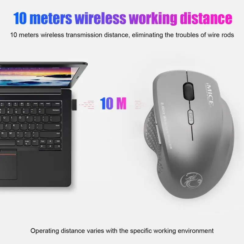 New IMice Wireless Mouse 6 Buttons 1600DPI Mouse 2.4G Optical USB Mouse Ergonomic Mice Wireless For Laptop PC Computer Mouse
New IMice Wireless Mouse 6 Buttons 1600DPI Mouse 2.4G Optical USB Mouse Ergonomic Mice Wireless For Laptop PC Computer Mouse