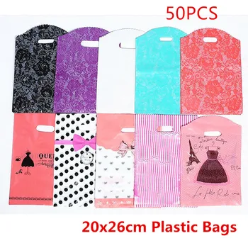 50pcs 20*26cm Plastic Bag Wedding Gift Shopping Packaging Plastic Handle Bags Candy Cookie Gift Box Packaging Bag
50pcs 20*26cm Plastic Bag Wedding Gift Shopping Packaging Plastic Handle Bags Candy Cookie Gift Box Packaging Bag