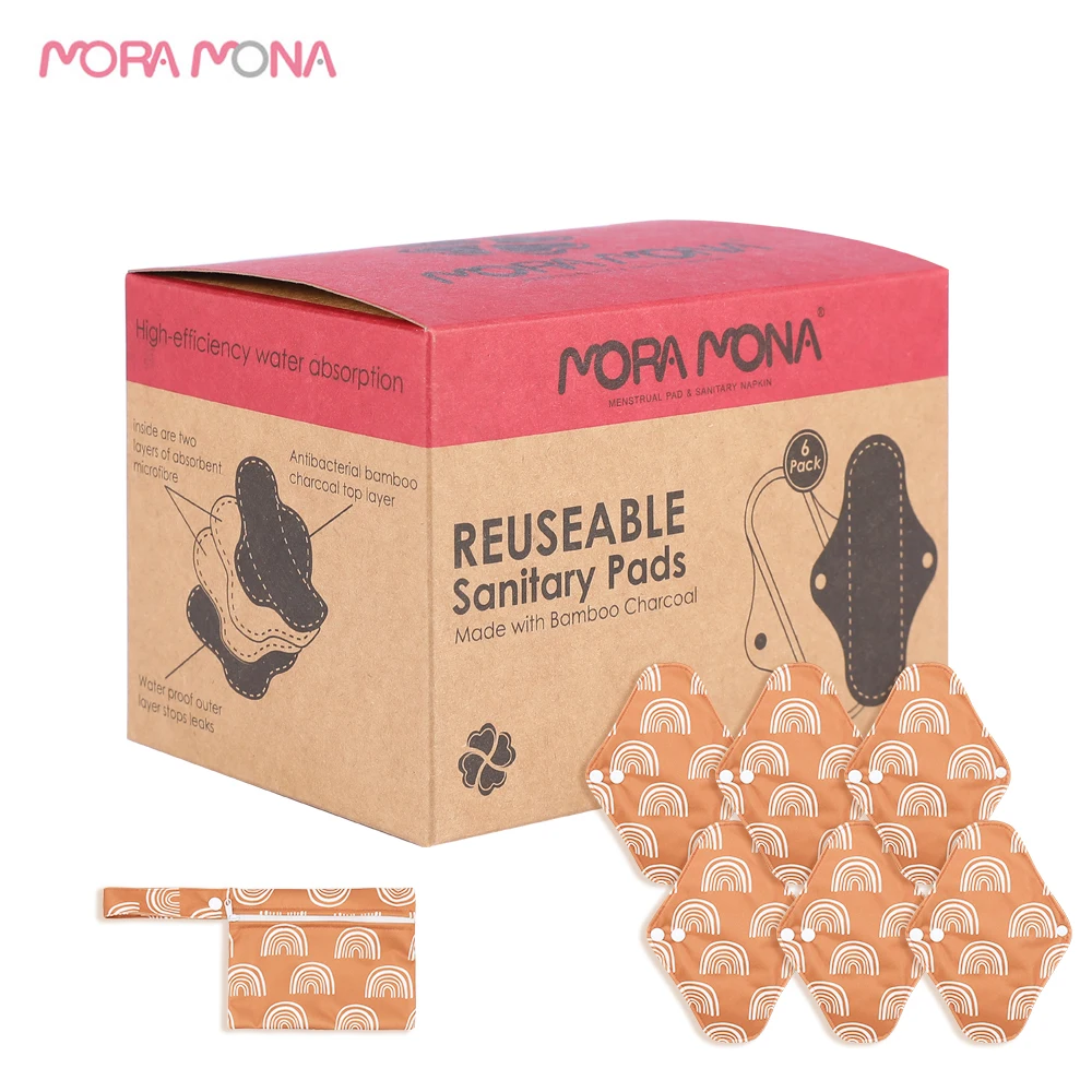 Фото Моющаяся гигиеническая прокладка для менструальной ткани Mora Mona | Послеродовые прокладки (1005002345954508)