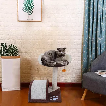 19" Sisal Hemp Cat Tree Rope Plush Durable Cool Pet Tool Spacious Cat Tower Pet Toy BedSisal Cat Climbing Frame Cat Tree Cat Toy
19" Sisal Hemp Cat Tree Rope Plush Durable Cool Pet Tool Spacious Cat Tower Pet Toy BedSisal Cat Climbing Frame Cat Tree Cat Toy