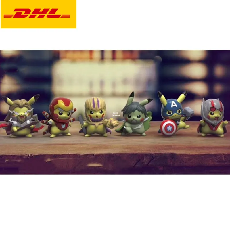 6 Pcs/set Anime Statue The Avengers Bust Cross Dressing Pikachu Full-Length Portrait Hulk Thor GK Action Figure Toy BOX 3CM V646
6 Pcs/set Anime Statue The Avengers Bust Cross Dressing Pikachu Full-Length Portrait Hulk Thor GK Action Figure Toy BOX 3CM V646