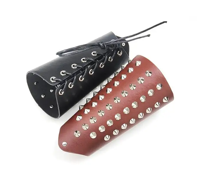 Adult Medieval Battle Warrior Larp Knight Arm Wrist Bandage Leather Armor Bracer Rivet Steampunk Archer Gauntlet Costume For Men
Adult Medieval Battle Warrior Larp Knight Arm Wrist Bandage Leather Armor Bracer Rivet Steampunk Archer Gauntlet Costume For Men