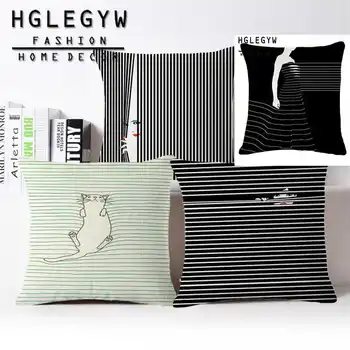 Cute Cat Zebra-stripe Printed Cotton Linen Pillow Case ative Office Home Throw Pillow Cover Cojines Almofada Coussin
Cute Cat Zebra-stripe Printed Cotton Linen Pillow Case ative Office Home Throw Pillow Cover Cojines Almofada Coussin