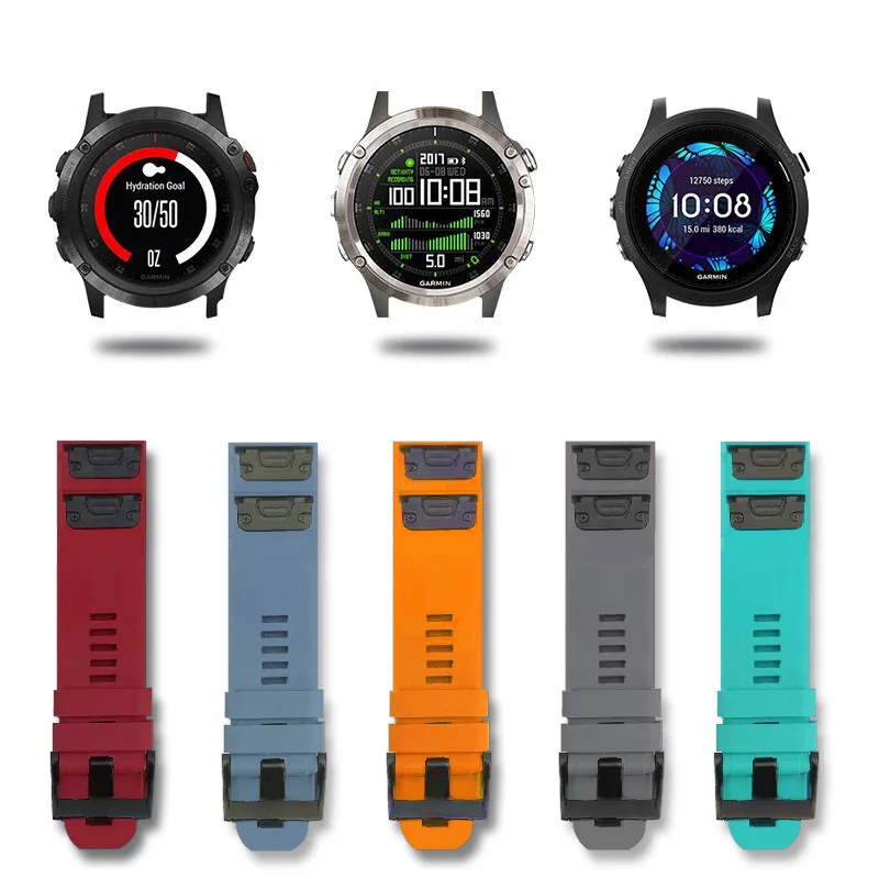 Silicone Strap For Garmin Fenix 6 Pro 6S 6X 5X 5 5S 3 3HR Band Forerunner 935 945 Quick Release Watchband Smart Watch Bracelet
Silicone Strap For Garmin Fenix 6 Pro 6S 6X 5X 5 5S 3 3HR Band Forerunner 935 945 Quick Release Watchband Smart Watch Bracelet
