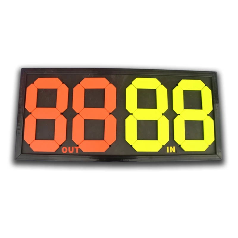 Football Substitution Card Can Be Changed Digital Processing Double-Sided Display 4-Digit Substitution Card
Football Substitution Card Can Be Changed Digital Processing Double-Sided Display 4-Digit Substitution Card
