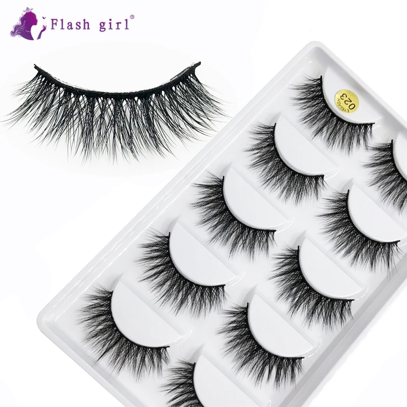 Flash girl Custom own brand 023 natural soft 5 pairs 3d mink handmade false eyelashes with high quality
Flash girl Custom own brand 023 natural soft 5 pairs 3d mink handmade false eyelashes with high quality