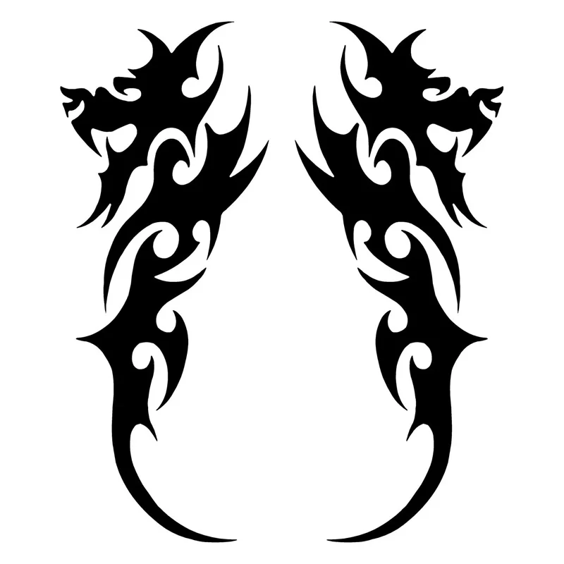 2Pcs of Tribal Dragon Decals Funny Car Sticker Windshield Bumper Motorcycle Decal KK Vinyl Cover Scratches Waterproof PVC
2Pcs of Tribal Dragon Decals Funny Car Sticker Windshield Bumper Motorcycle Decal KK Vinyl Cover Scratches Waterproof PVC