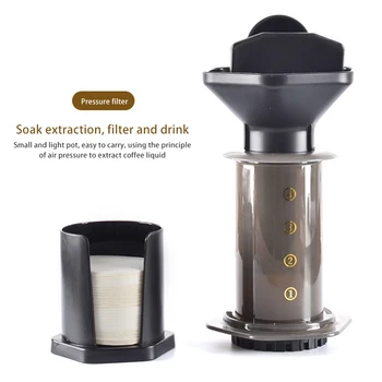 Portable Coffee Maker Hand Punching Pressure Pot Easy Clean Travel Coffee Filter Manual Coffee Making Tools Simple Maker
Portable Coffee Maker Hand Punching Pressure Pot Easy Clean Travel Coffee Filter Manual Coffee Making Tools Simple Maker