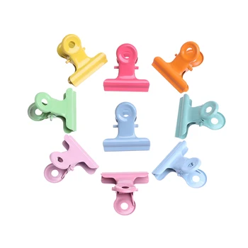 5Pc Cute DIY batch of cute metal binder paint candy color 9 color folder note letter paper clip school office stationery Decor 
5Pc Cute DIY batch of cute metal binder paint candy color 9 color folder note letter paper clip school office stationery Decor