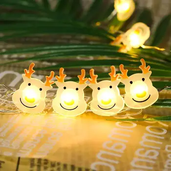 Christmas Elk Shape String Lights LED Xmas Tree Garland Hanging Ornaments with Remote Control for Christmas Party Decoration
Christmas Elk Shape String Lights LED Xmas Tree Garland Hanging Ornaments with Remote Control for Christmas Party Decoration