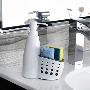 Behogar Kitchen Bathroom Organizer Gadgets Liquid Soap Detergent Dispenser Bottle with Tank Cleaning Sponge Brush Holder Rack
Behogar Kitchen Bathroom Organizer Gadgets Liquid Soap Detergent Dispenser Bottle with Tank Cleaning Sponge Brush Holder Rack