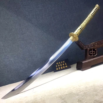 Battle Ready Samurai Broad Knife Saber Strong 1095 High Carbon Steel Sharp Japanese Broadsword Dao Sword Katana 
Battle Ready Samurai Broad Knife Saber Strong 1095 High Carbon Steel Sharp Japanese Broadsword Dao Sword Katana