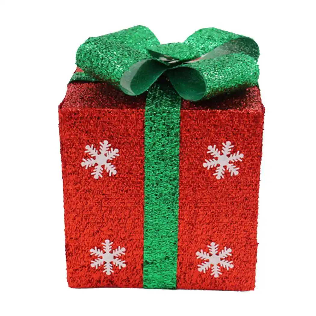 christmas ornament mini gift box xmas tree new red/gold/green
