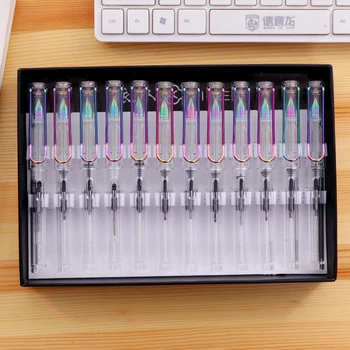 12pcs/set Transparent Fountain Pen Dazzle Big Clip EF Nib Posture Correction Ink Pens Writing Stationery School Office Supplies
12pcs/set Transparent Fountain Pen Dazzle Big Clip EF Nib Posture Correction Ink Pens Writing Stationery School Office Supplies