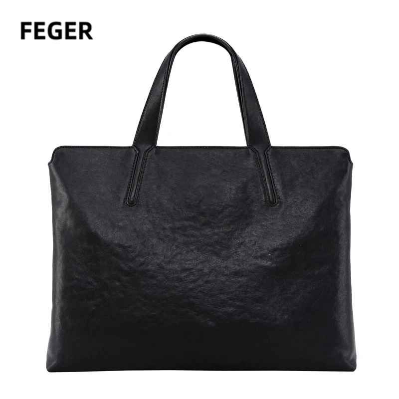 FEGER Handbags Laptop bag Genuine Leather Briefcase Computer Bag Business Tote 14 Inch Tablet Case Women Man A4 Files bags
FEGER Handbags Laptop bag Genuine Leather Briefcase Computer Bag Business Tote 14 Inch Tablet Case Women Man A4 Files bags