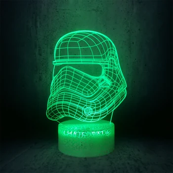 White samurai helmet night light star wars role boys room desk cartoon lamp kids holiday gift
White samurai helmet night light star wars role boys room desk cartoon lamp kids holiday gift