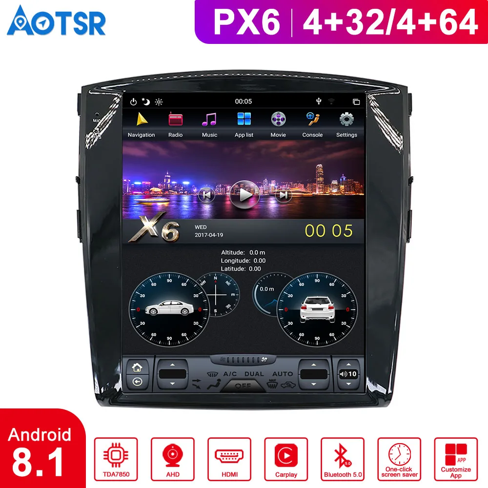 Tesla style px6 Android 8.1 4+64G Car DVD Player GPS Navigation For Mitsubishi Pajero V97 V93 Shogun Monter audio radio recorder
Tesla style px6 Android 8.1 4+64G Car DVD Player GPS Navigation For Mitsubishi Pajero V97 V93 Shogun Monter audio radio recorder