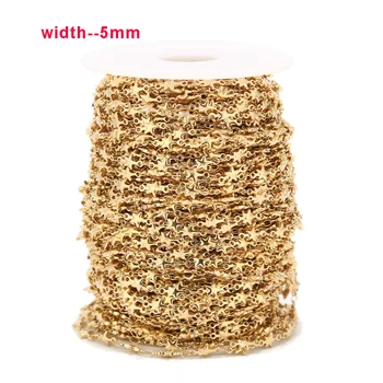 silver/golden Stainless Steel Link Chain with Cross Connector Decorative Chains Metal Chains Findings for DIY jewelry making 5mm
silver/golden Stainless Steel Link Chain with Cross Connector Decorative Chains Metal Chains Findings for DIY jewelry making 5mm