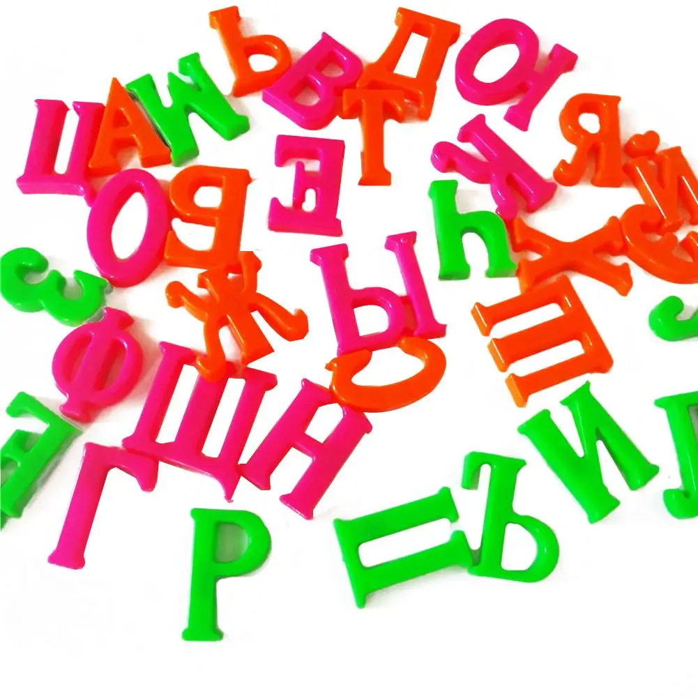 33Pcs/Set Kids Fridge Magnet Toy Russian Alphabet Letter Plastic Magnetic Kid Educational Toy Fridge Magnet
33Pcs/Set Kids Fridge Magnet Toy Russian Alphabet Letter Plastic Magnetic Kid Educational Toy Fridge Magnet