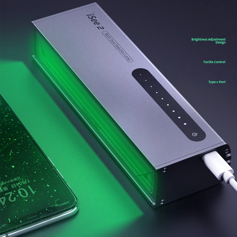 Qianli isee2 Professional LED Dust Detection Lamp Fingerprint Scratch Observer Light For LCD Screen Dust Test Green UV Cure Lamp
Qianli isee2 Professional LED Dust Detection Lamp Fingerprint Scratch Observer Light For LCD Screen Dust Test Green UV Cure Lamp