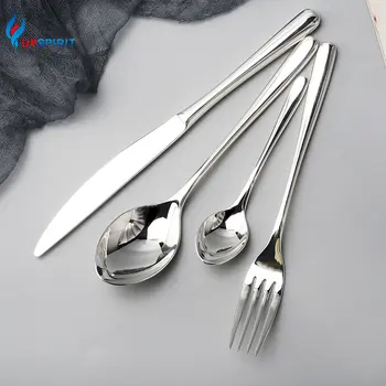 Upspirit 4Pcs High-end Western Dinnerware Set Stainless Steel Cutlery Kit Spoon Fork Knife Coffee Scoop Dining Tools Tableware
Upspirit 4Pcs High-end Western Dinnerware Set Stainless Steel Cutlery Kit Spoon Fork Knife Coffee Scoop Dining Tools Tableware