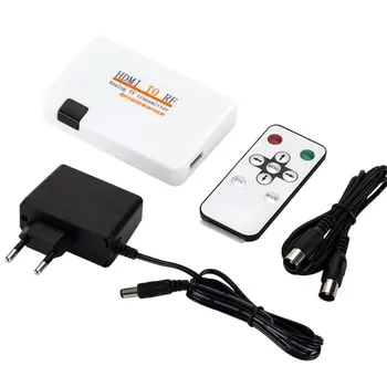 HDMI To RF Coaxial Converter AV Adapter Box w/ Remote Control Analog Signal TV Transmitter Box With Power Supply
HDMI To RF Coaxial Converter AV Adapter Box w/ Remote Control Analog Signal TV Transmitter Box With Power Supply