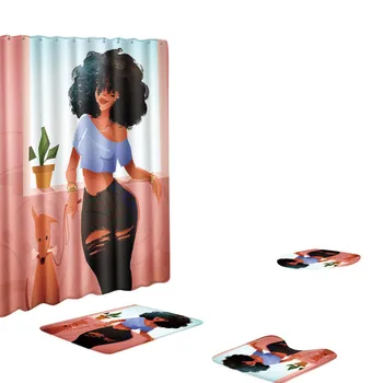 38# 4pcs Set Multi Types Home Shower Curtain +bathroom Mat Rug Toilet Cover Bath Pad Bathroom Home Decoration Polyester Fabric
38# 4pcs Set Multi Types Home Shower Curtain +bathroom Mat Rug Toilet Cover Bath Pad Bathroom Home Decoration Polyester Fabric