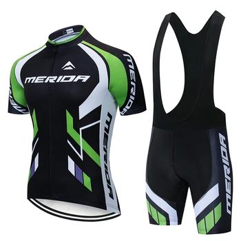 

MERID 2020 neue Pro Fahrrad Team Kurzarm Maillot Ciclismo herren outdoor Radfahren Jersey Sommer atmungs Radfahren Kleidung Sets