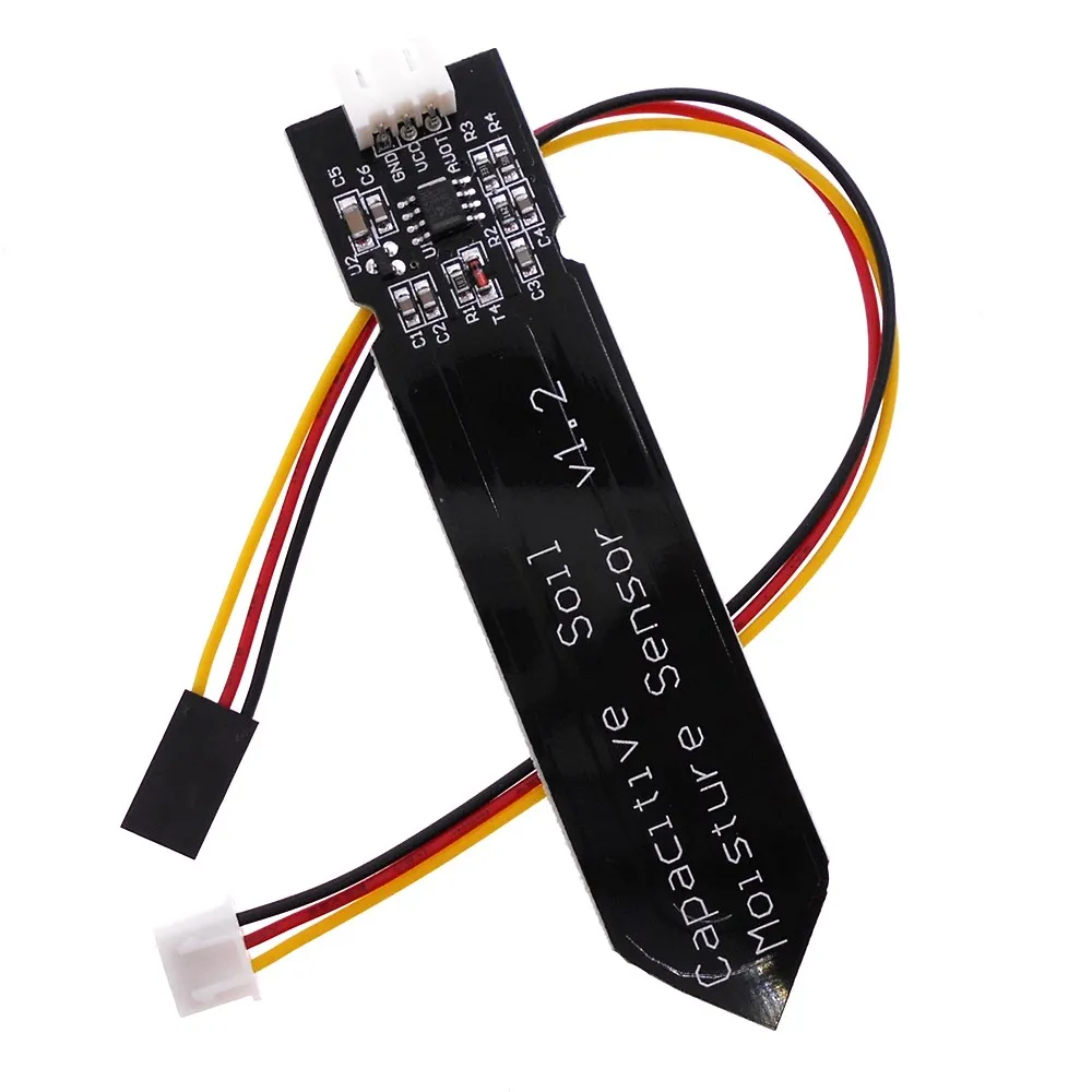 Capacitive soil moisture sensor not easy to corrode wide voltage wire for arduino
Capacitive soil moisture sensor not easy to corrode wide voltage wire for arduino