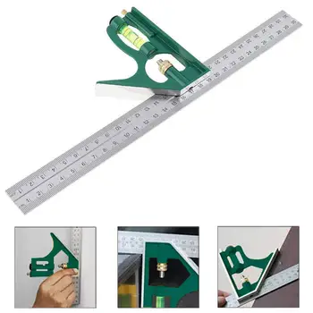 300MM Square Ruler Multi-Function Stainless Steel Combination Measuring Tool With Adjustable Quadric Head
300MM Square Ruler Multi-Function Stainless Steel Combination Measuring Tool With Adjustable Quadric Head
