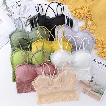 7 Colors Candy Fashion Casual Women Lady Lace Push Up Lingerie Intimate Colorful Quality Chest Wrap Bralette Bandeau Underwear 
7 Colors Candy Fashion Casual Women Lady Lace Push Up Lingerie Intimate Colorful Quality Chest Wrap Bralette Bandeau Underwear