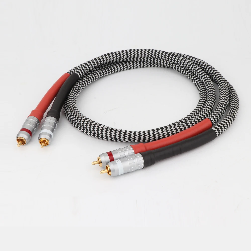 High Quality Audio OFC RCA Cable HIFI RCA to RCA Audio Interconnect Cable Gold Plated RCA Plug Connector Extension Cord
High Quality Audio OFC RCA Cable HIFI RCA to RCA Audio Interconnect Cable Gold Plated RCA Plug Connector Extension Cord